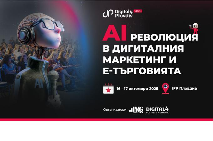 Digital4Plovdiv се завръща за девета поредна година с издание, посветено на изкуствения интелект в онлайн търговията и дигиталния маркетинг