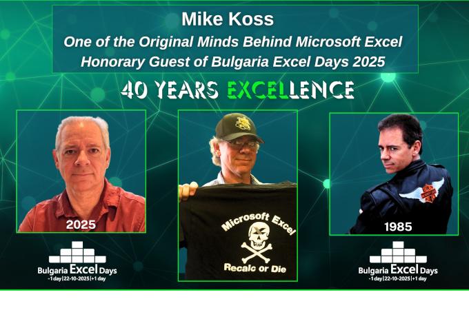 Eдин от създателите на Microsoft Excel ще бъде почетен гост на Bulgaria Excel Days 2025