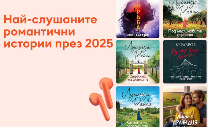 Най-слушаните автори и аудиокниги у нас са български
