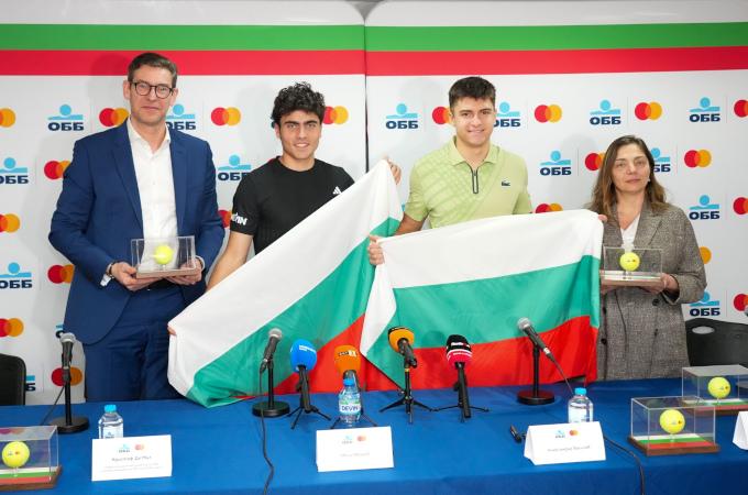 Българските тенис звезди Иван Иванов и Александър Василев станаха посланици на ОББ 