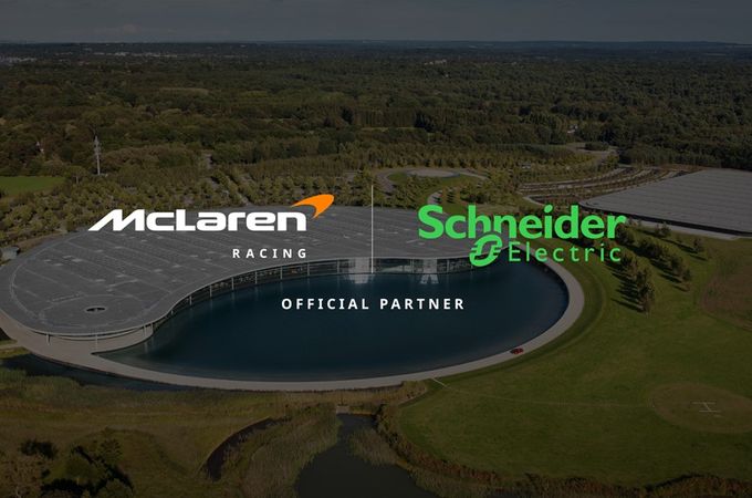 Schneider Electric става официален партньор на McLaren Racing за енергийните технологии