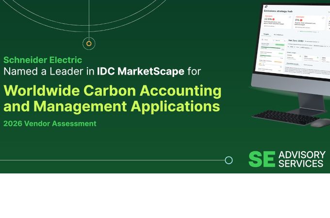 Schneider Electric е сред лидерите за 2026 г. за въглеродно отчитане