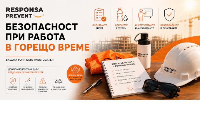 Доц. д-р Марина Желябова: Летните горещини увеличават риска за здравето и безопасността на работното място